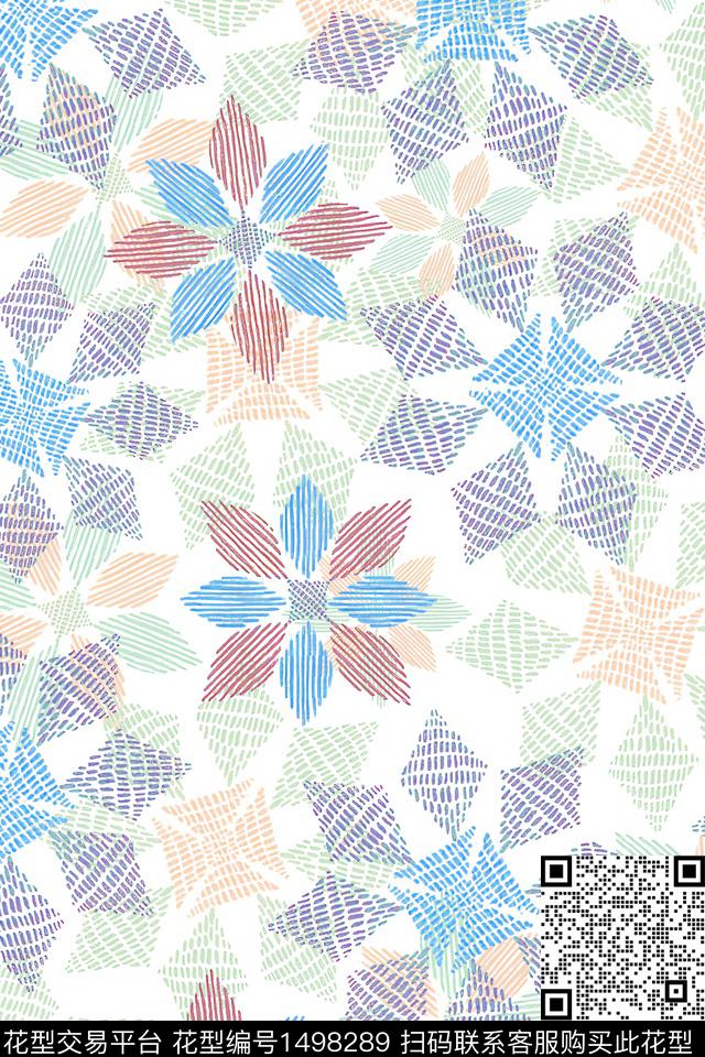 水彩绿植树叶抽象花卉传统印花华亿平台下载（图片编号: 1498289） - 瓦栏（Walan）