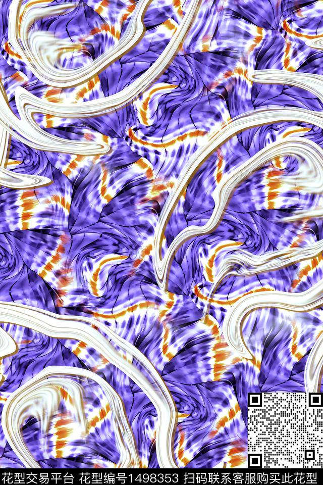 数码华亿平台肌理满版散花数码印花华亿平台下载（图片编号: 1498353） - 瓦栏（Walan）