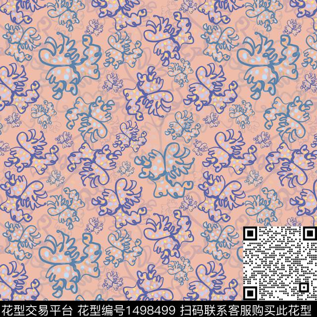 花卉手绘小碎花传统印花华亿平台下载（图片编号: 1498499） - 瓦栏（Walan）