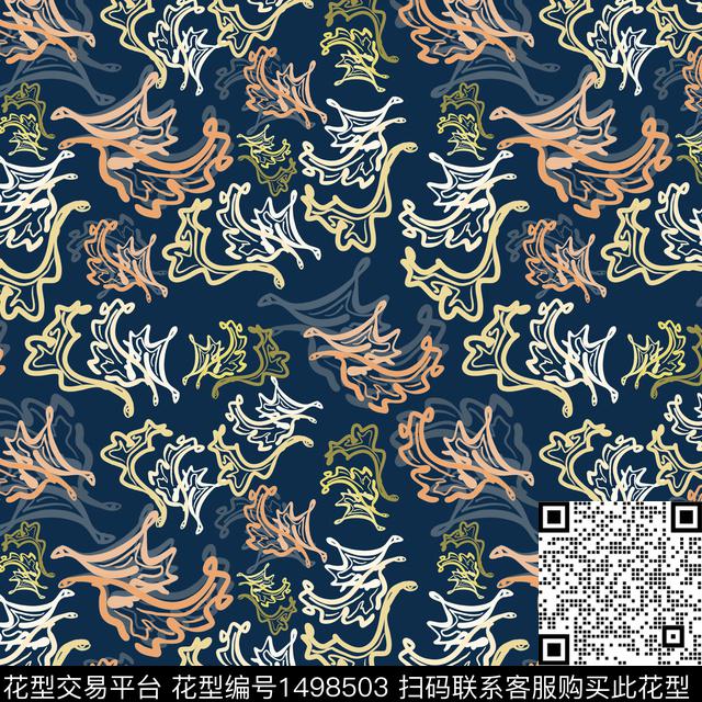 花卉手绘小碎花传统印花华亿平台下载（图片编号: 1498503） - 瓦栏（Walan）