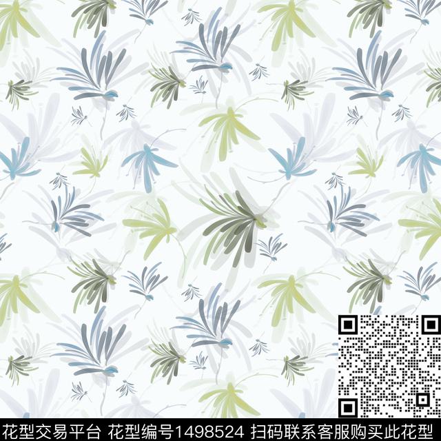 花卉手绘小碎花传统印花华亿平台下载（图片编号: 1498524） - 瓦栏（Walan）