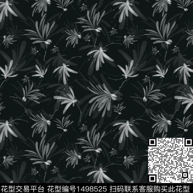 花卉手绘小碎花传统印花华亿平台下载（图片编号: 1498525） - 瓦栏（Walan）