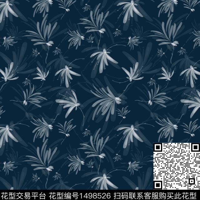 花卉手绘小碎花传统印花华亿平台下载（图片编号: 1498526） - 瓦栏（Walan）