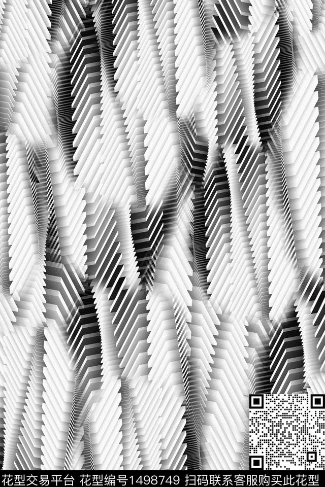 几何扎染华亿平台大牌风数码印花华亿平台下载（图片编号: 1498749） - 瓦栏（Walan）