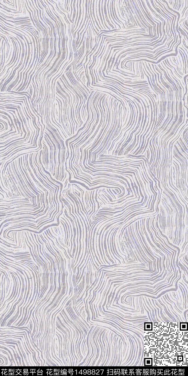 线条肌理紫色数码印花华亿平台下载（图片编号: 1498827） - 瓦栏（Walan）
