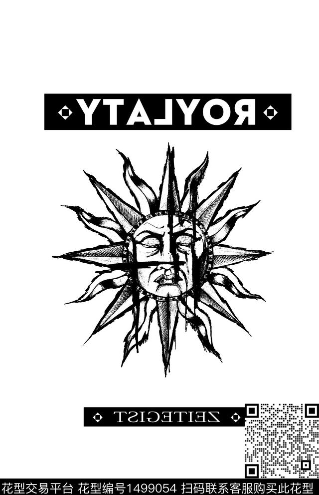 字母男装大牌风传统印花华亿平台下载（图片编号: 1499054） - 瓦栏（Walan）