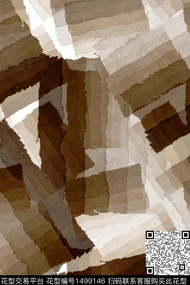 几何肌理大牌风数码印花华亿平台下载（图片编号: 1499146） - 瓦栏（Walan）
