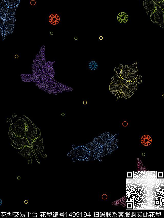 男装创意炫彩传统印花华亿平台下载（图片编号: 1499194） - 瓦栏（Walan）