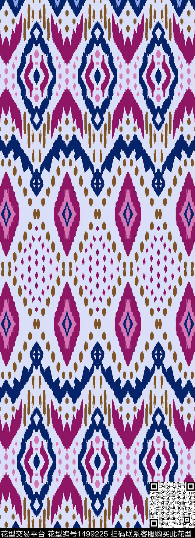 外贸民族风穆斯林风格伊斯兰教长裙传统印花华亿平台下载（图片编号: 1499225） - 瓦栏（Walan）