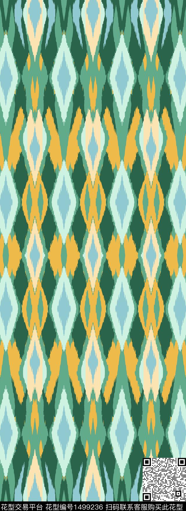 外贸民族风穆斯林风格伊斯兰教长裙传统印花华亿平台下载（图片编号: 1499236） - 瓦栏（Walan）