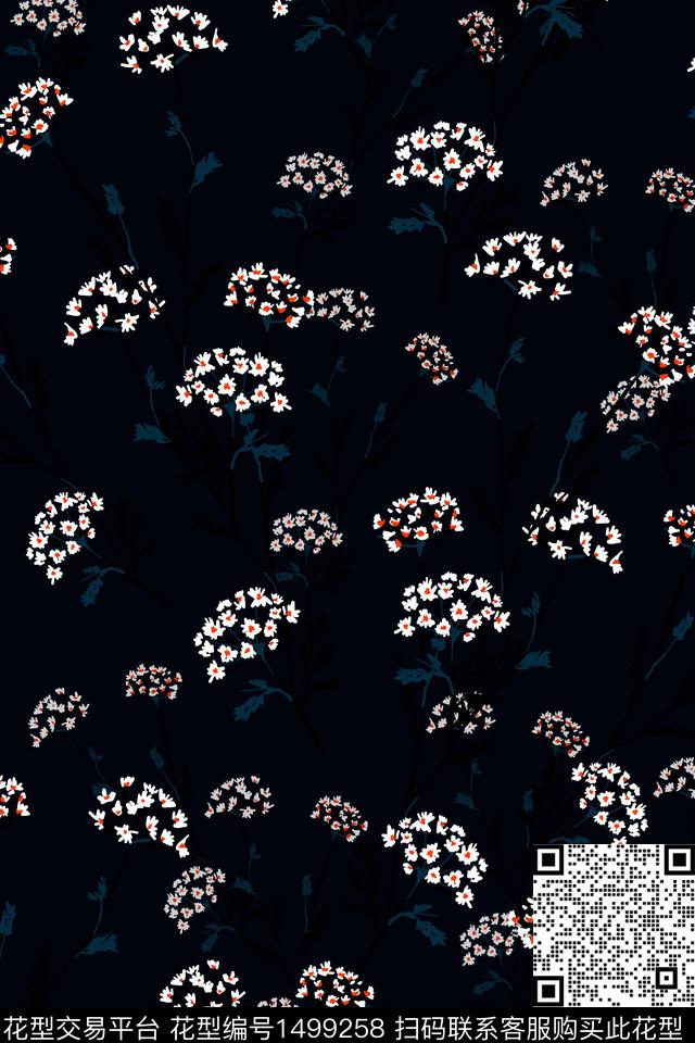 女装花卉小碎花数码印花华亿平台下载（图片编号: 1499258） - 瓦栏（Walan）