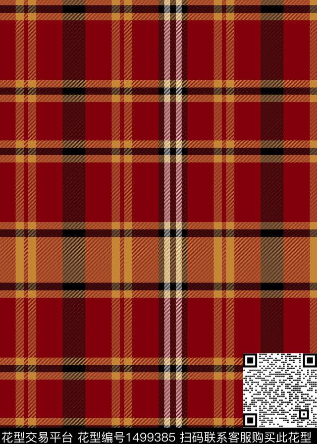 格子几何大牌风传统印花华亿平台下载（图片编号: 1499385） - 瓦栏（Walan）