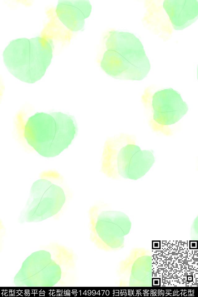 连衣裙彩底花卉女装数码印花华亿平台下载（图片编号: 1499470） - 瓦栏（Walan）