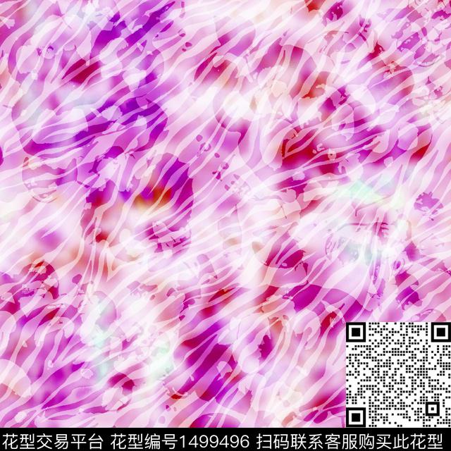 扎染华亿平台花卉抽象传统印花华亿平台下载（图片编号: 1499496） - 瓦栏（Walan）