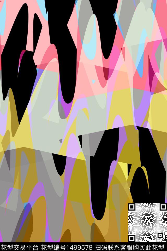 抽象男装户外家居服传统印花华亿平台下载（图片编号: 1499578） - 瓦栏（Walan）