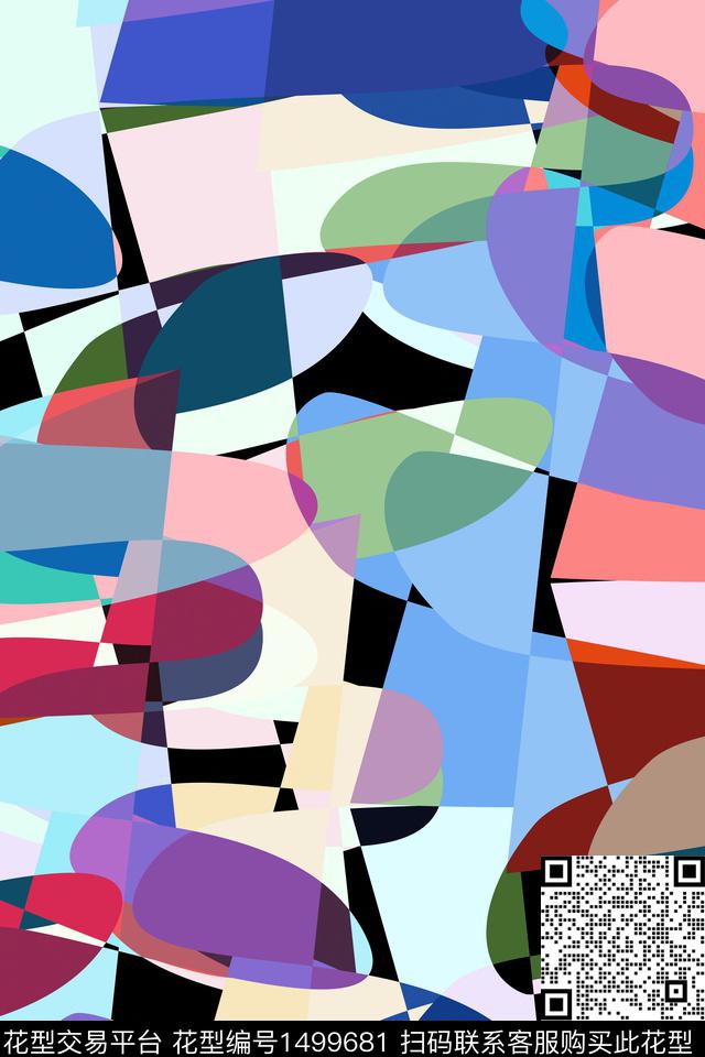 抽象男装户外家居服传统印花华亿平台下载（图片编号: 1499681） - 瓦栏（Walan）