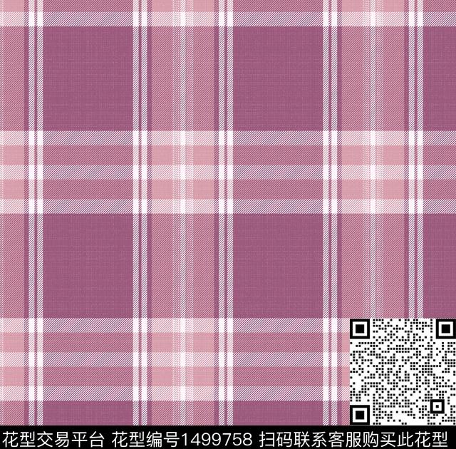 格子大牌风小碎花数码印花华亿平台下载（图片编号: 1499758） - 瓦栏（Walan）