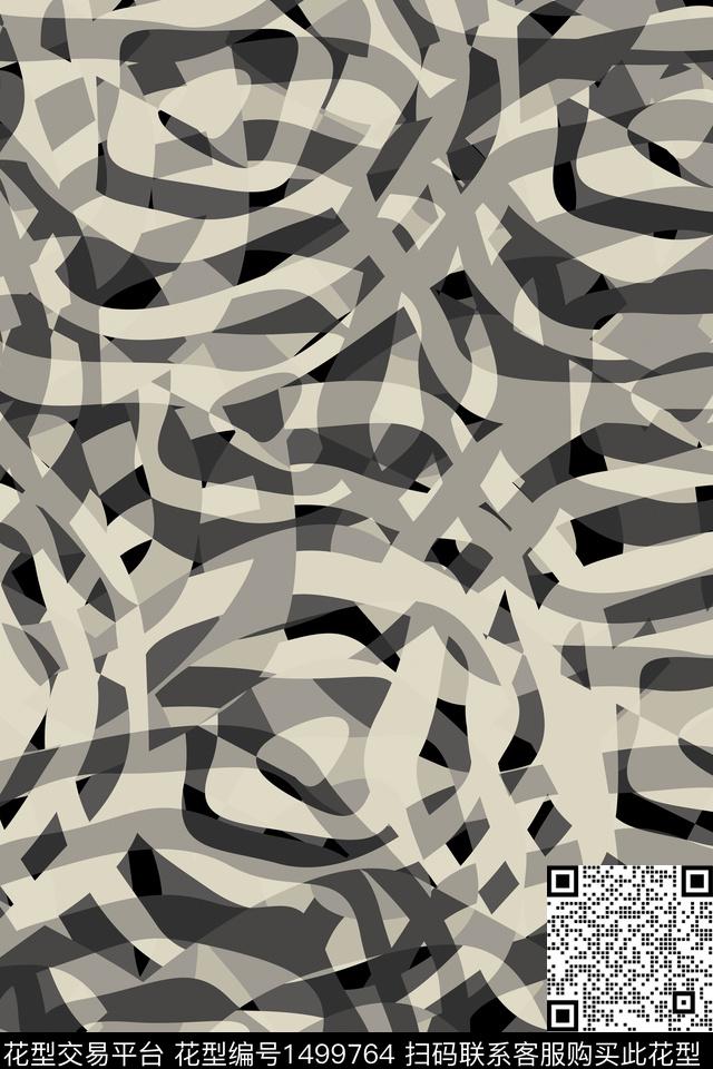 抽象男装户外家居服传统印花华亿平台下载（图片编号: 1499764） - 瓦栏（Walan）