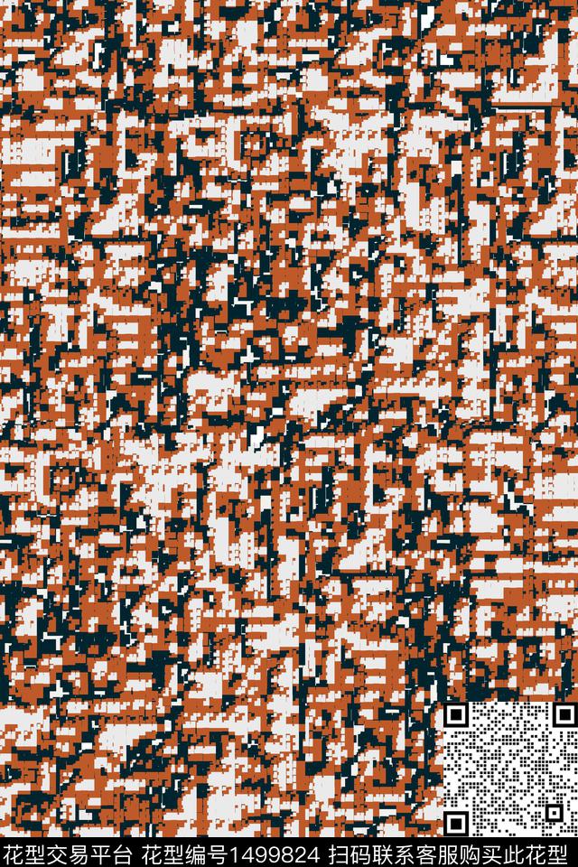 抽象趣味数码印花华亿平台下载（图片编号: 1499824） - 瓦栏（Walan）