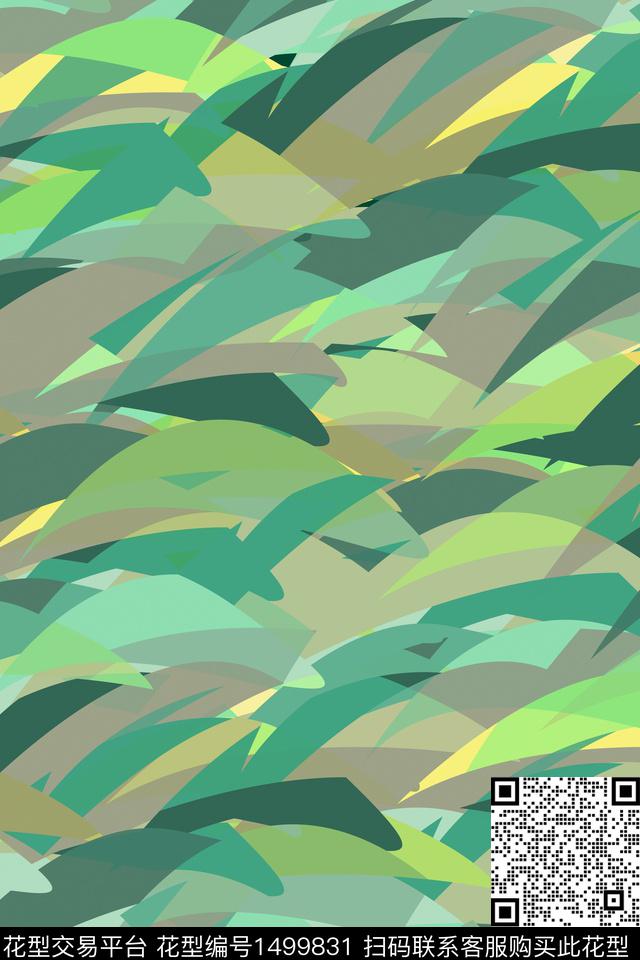 抽象男装户外家居服传统印花华亿平台下载（图片编号: 1499831） - 瓦栏（Walan）