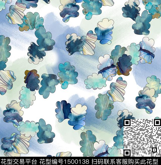 连衣裙女装渐变传统印花华亿平台下载（图片编号: 1500138） - 瓦栏（Walan）