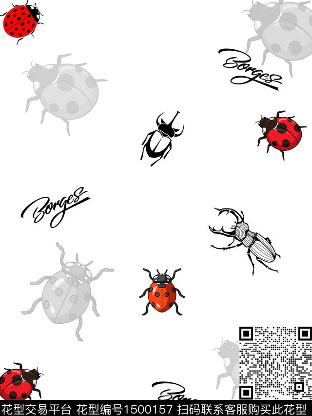 字母动物男装传统印花华亿平台下载（图片编号: 1500157） - 瓦栏（Walan）