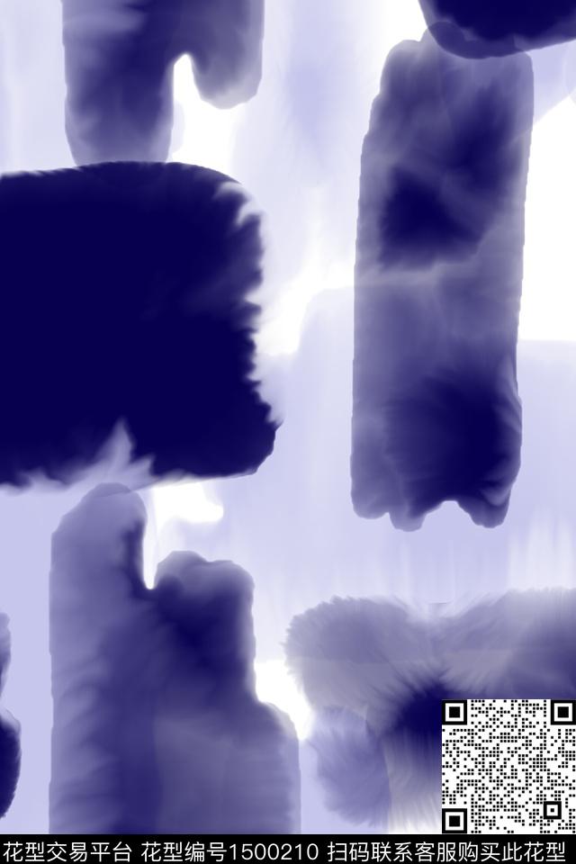 几何肌理抽象数码印花华亿平台下载（图片编号: 1500210） - 瓦栏（Walan）