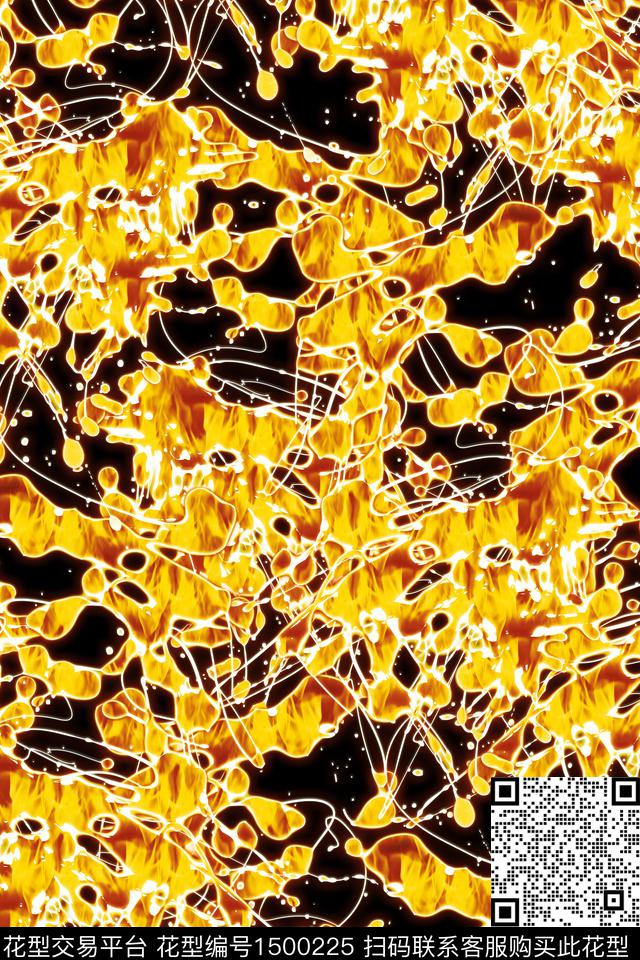 抽象男装户外家居服数码印花华亿平台下载（图片编号: 1500225） - 瓦栏（Walan）