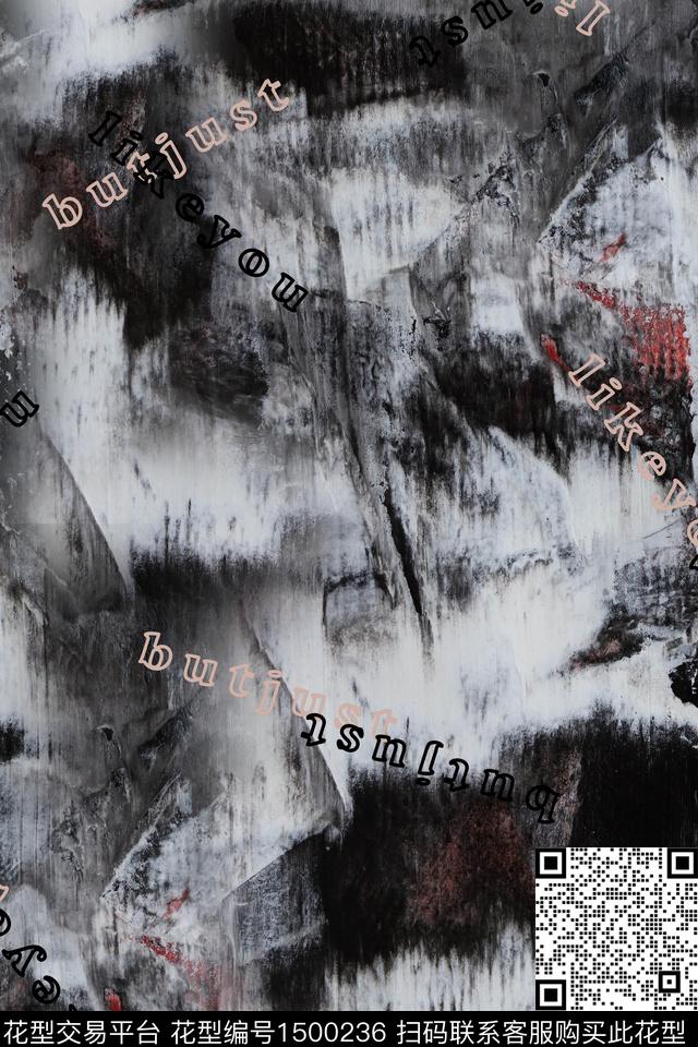 肌理字母男装数码印花华亿平台下载（图片编号: 1500236） - 瓦栏（Walan）