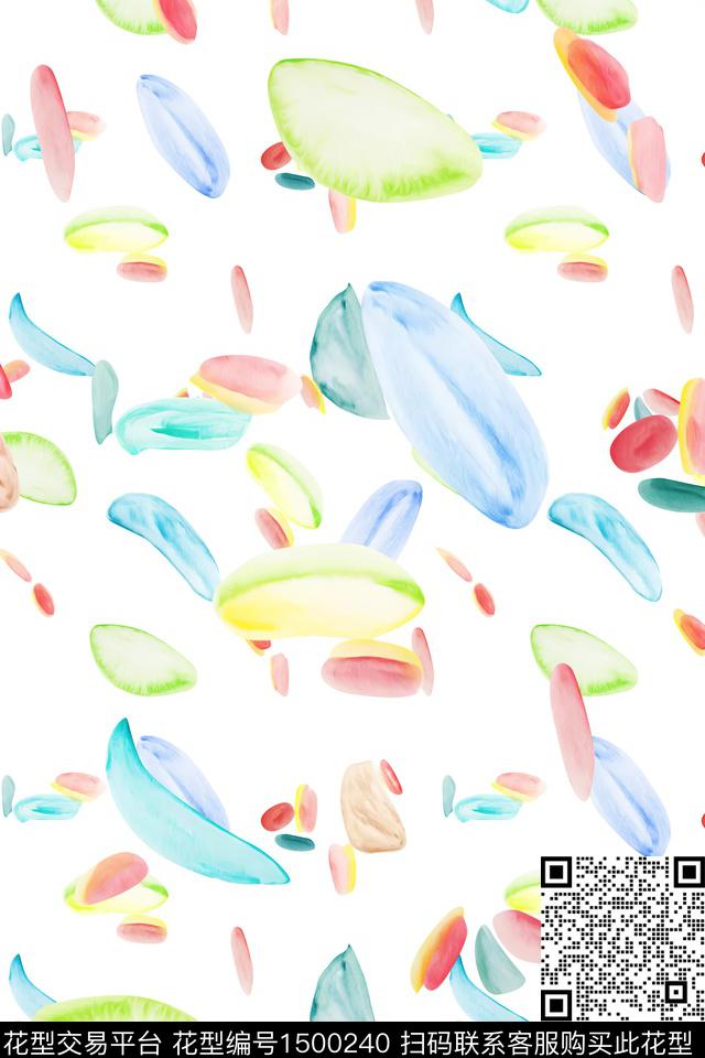 几何肌理大牌风数码印花华亿平台下载（图片编号: 1500240） - 瓦栏（Walan）