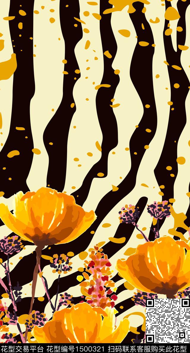 定位花女装大牌风数码印花华亿平台下载（图片编号: 1500321） - 瓦栏（Walan）