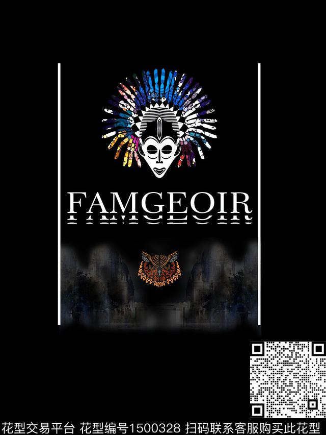 字母男装大牌风数码印花华亿平台下载（图片编号: 1500328） - 瓦栏（Walan）