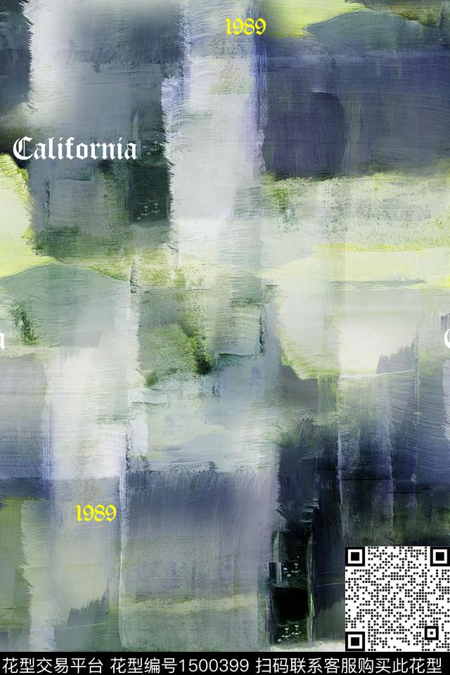 肌理字母男装数码印花华亿平台下载（图片编号: 1500399） - 瓦栏（Walan）