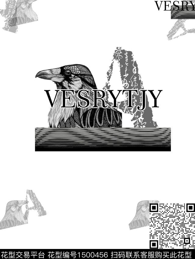 字母动物男装传统印花华亿平台下载（图片编号: 1500456） - 瓦栏（Walan）