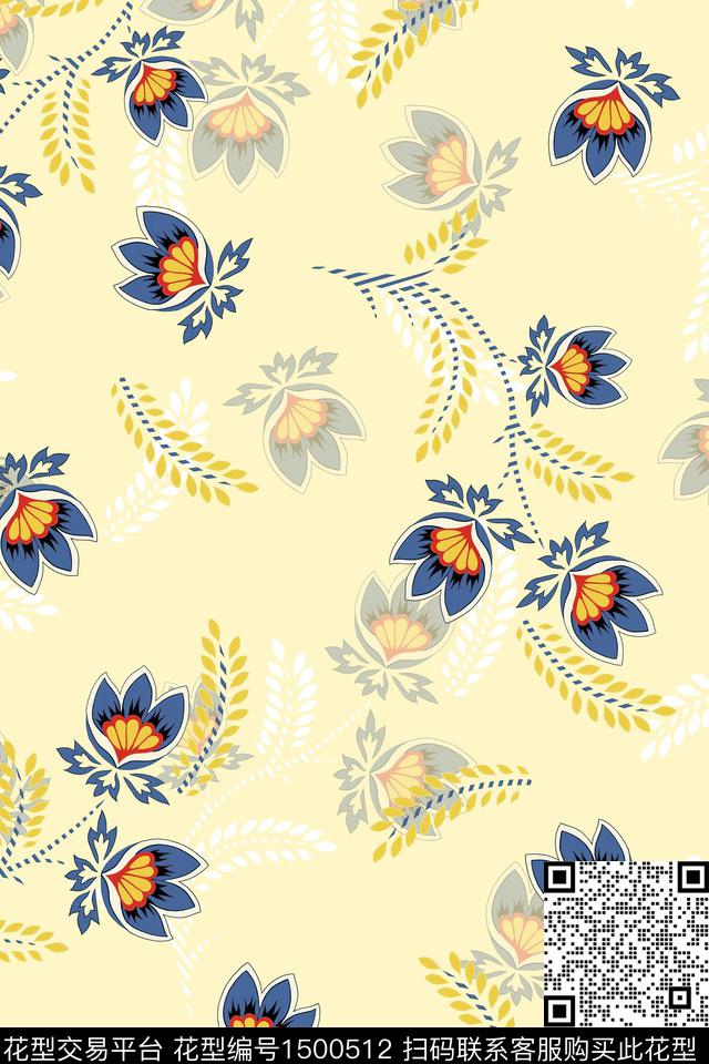 年轻女性小清新趣味数码印花华亿平台下载（图片编号: 1500512） - 瓦栏（Walan）