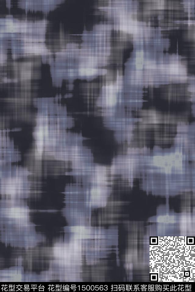 肌理男装满版花衬衫数码印花华亿平台下载（图片编号: 1500563） - 瓦栏（Walan）