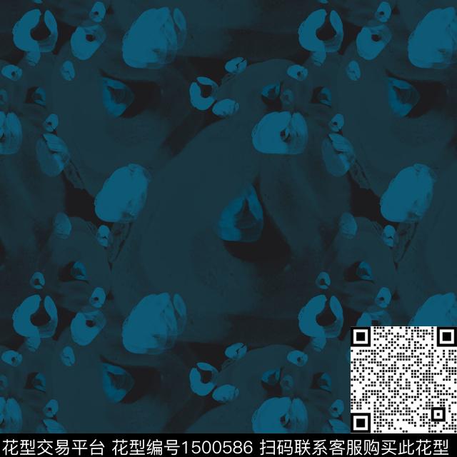 肌理男装抽象数码印花华亿平台下载（图片编号: 1500586） - 瓦栏（Walan）