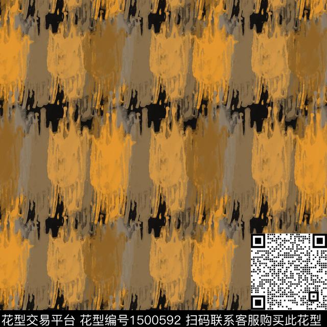 肌理男装抽象数码印花华亿平台下载（图片编号: 1500592） - 瓦栏（Walan）