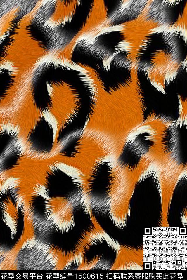 豹纹纹理抽象数码印花华亿平台下载（图片编号: 1500615） - 瓦栏（Walan）