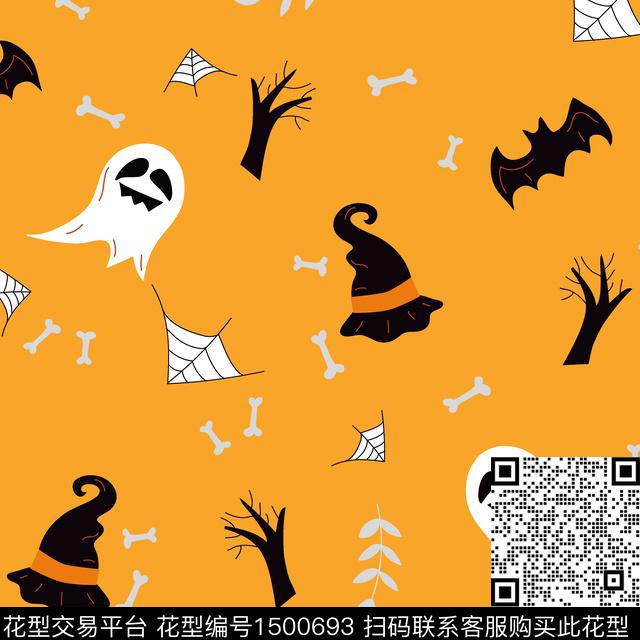 万圣节卡通趣味传统印花华亿平台下载（图片编号: 1500693） - 瓦栏（Walan）