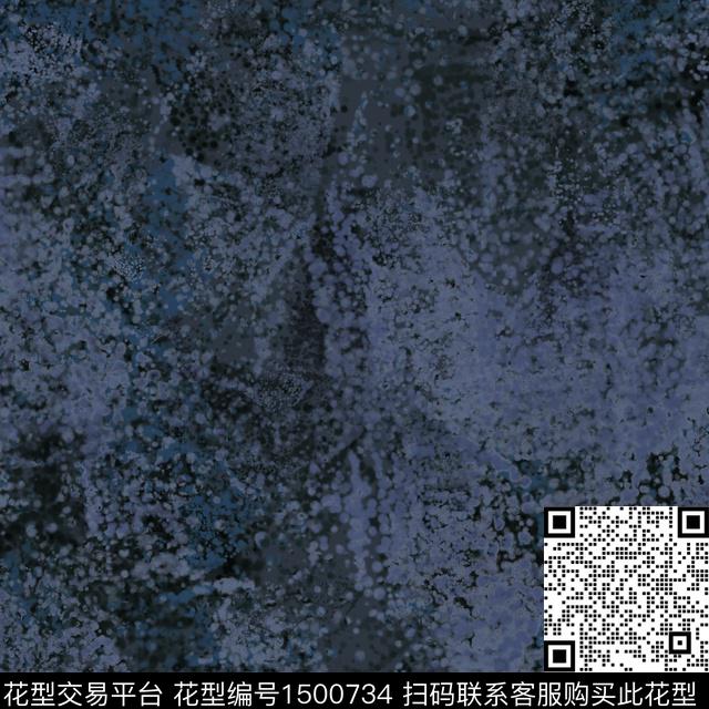 蓝色数码华亿平台肌理数码印花华亿平台下载（图片编号: 1500734） - 瓦栏（Walan）