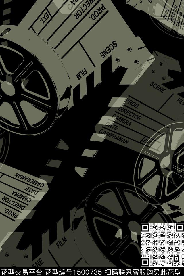 男装配饰场记板传统印花华亿平台下载（图片编号: 1500735） - 瓦栏（Walan）