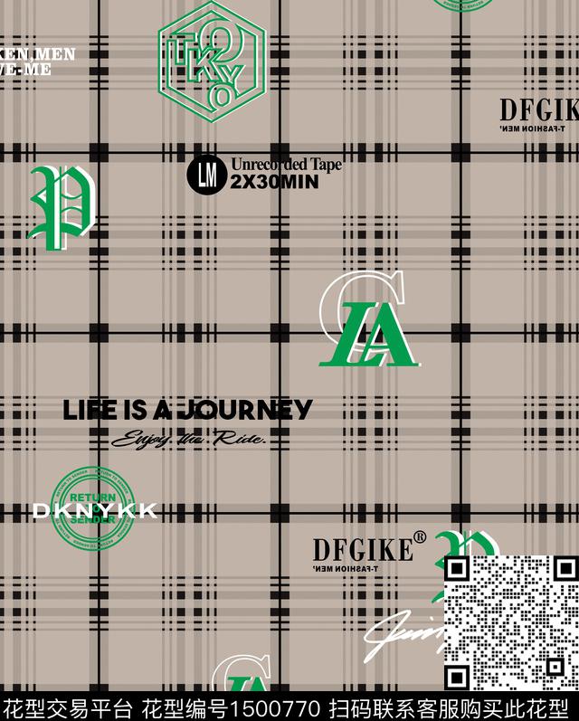 格子几何字母传统印花华亿平台下载（图片编号: 1500770） - 瓦栏（Walan）