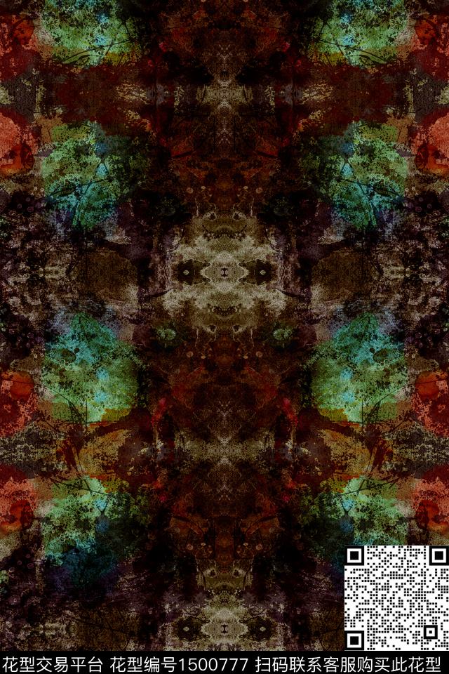 炫彩线条荧光传统印花华亿平台下载（图片编号: 1500777） - 瓦栏（Walan）