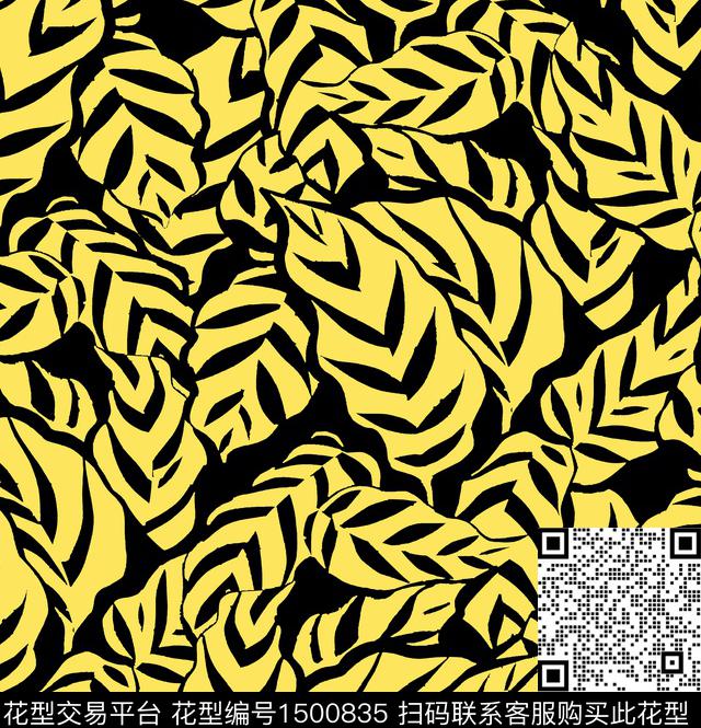 纹理绿植树叶虎皮兰传统印花华亿平台下载（图片编号: 1500835） - 瓦栏（Walan）