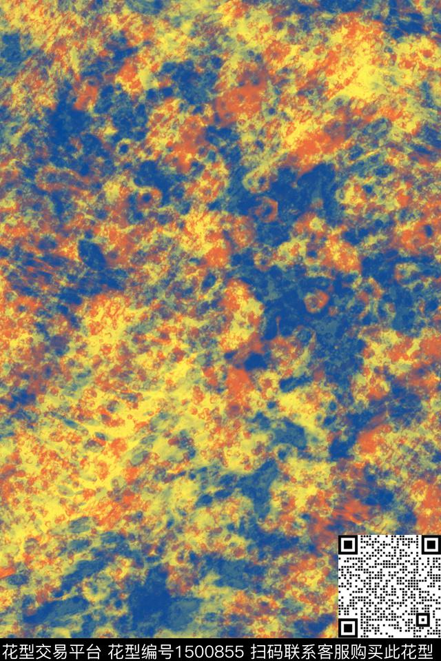 连衣裙渐变女装数码印花华亿平台下载（图片编号: 1500855） - 瓦栏（Walan）