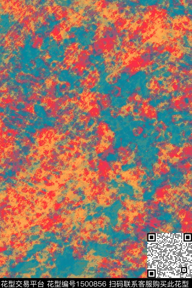 连衣裙渐变女装数码印花华亿平台下载（图片编号: 1500856） - 瓦栏（Walan）