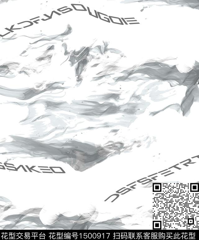 定位花线条几何数码印花华亿平台下载（图片编号: 1500917） - 瓦栏（Walan）