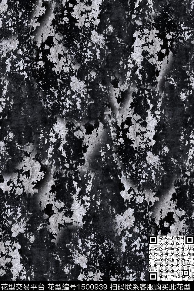 扎染华亿平台大牌风抽象数码印花华亿平台下载（图片编号: 1500939） - 瓦栏（Walan）