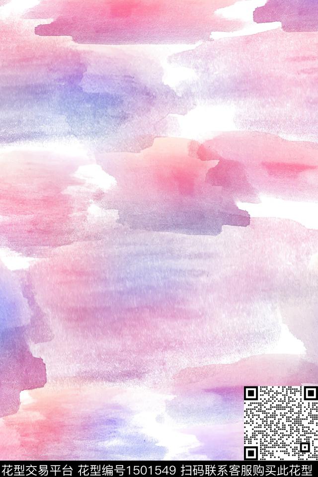 肌理扎染华亿平台大牌风数码印花华亿平台下载（图片编号: 1501549） - 瓦栏（Walan）